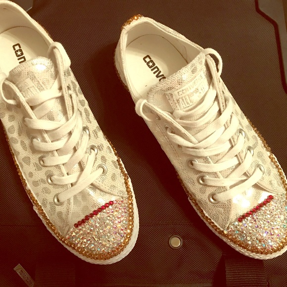blinged out chuck taylors